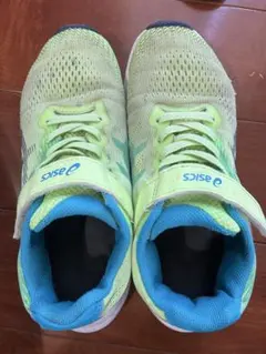 asics スニーカー 21.0cm ライムグリーン