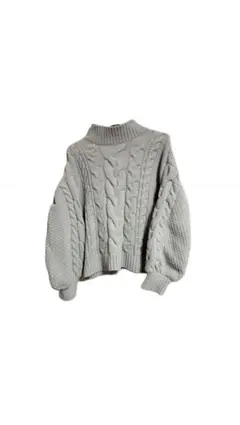 【美品】vis ケーブルニット オフホワイト