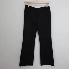 ルジュール 黒 ストライプフレアパンツ 38 日本製 三陽商会