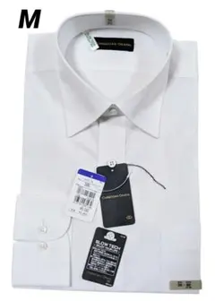 【新品未使用】CHRISTIAN ORANI ホワイト長袖ワイシャツ 39-80