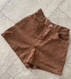 WEGO ショートパンツ　コーデュロイ　キャメル　S