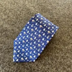 フェラガモ　Salvatore Ferragamo ネクタイ 動物柄 ネイビー