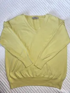 ジャーナルスタンダード　レディース　イエロー Vネック ニット