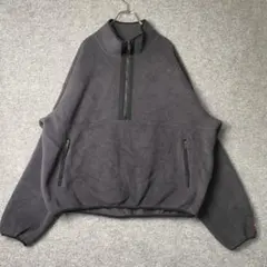 【USED】THE NORTH FACE ハーフジップ フリース グレー XL