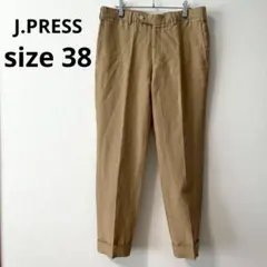 【ジェイプレス】リネンパンツ サイズ38 ベージュ 上質素材のサムネイル