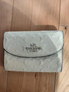 COACH クリーム色 キーケース
