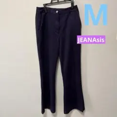 JEANASIS ネイビー （パープル）フレアパンツ M