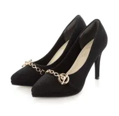 新品★マフモフ  ゴールドチェーン付き パンプス