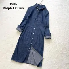 ラルフローレン デニムシャツワンピース 美品