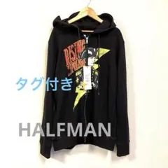 タグ付き✨ HALFMAN ハーフマン ブラック パーカー Mサイズ