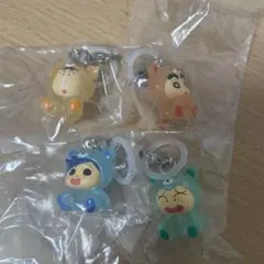 クレヨンしんちゃんめじるしアクセサリーみんなでくまパジャマ4個セット