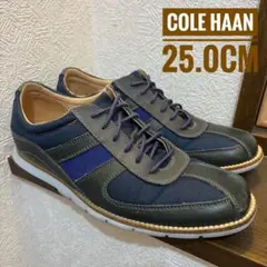 美品　Cole Haan GRAND.OS レザースニーカー　メッシュ　7Mのサムネイル