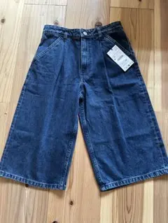 新品未使用❤︎ZARA タック入りデニム　バミューダハーフパンツ