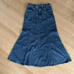 GU デニムフレアスカート Mサイズ