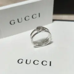 GUCCI グッチ リング オープンリング インターロッキング 8号