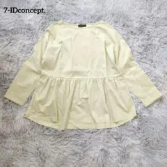 7-IDconcept. セブンアイディコンセプト ペプラムカットソー 黄色系のサムネイル