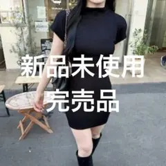 【新品未使用】 LUNA 探偵ちゃん ミューズ スリムニットドレス ブラック