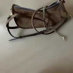 あ*送様 COACH スエード ショルダーバッグ ピンク - メルカリ