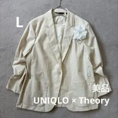 UNIQLO × Theory 感動ジャケット L アイボリー ストレッチ 速乾