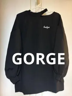 GORGE ブラック スウェット トレーナー