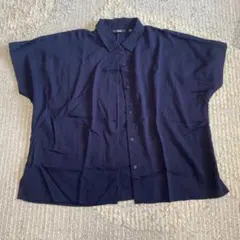 UNIQLO レディース　ネイビー 半袖シャツ S