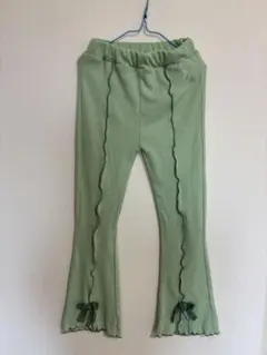緑色フレアパンツ 130