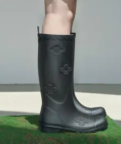 X MINJUKIM FLORAL SHADOW BOOTS LONG