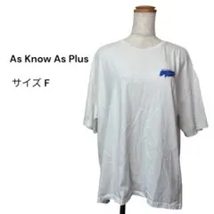 AsKnowAsPlus（F）半袖Tシャツ バックプリントハンバーガー ポテトのサムネイル