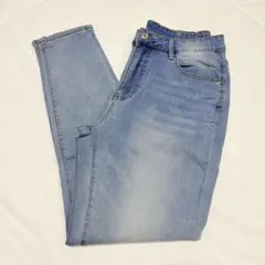 SHEIN ストレッチデニム　ライトブルー