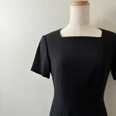 本日発送✨東京ソワール ペルル ブラックフォーマル ワンピース 夏礼服 法事お盆