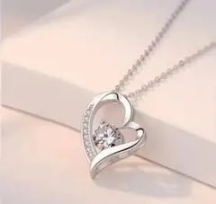 【新品】輝く ハート ネックレス レディース シルバー デート ギフト 人気
