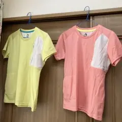 FieldCore ポケット付きTシャツ Lサイズ ピンク・イエローのサムネイル