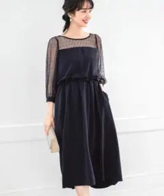 apart by lowrys ドットチュールワンピース