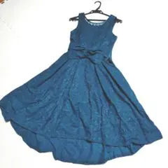 アクシーズファム　パーティードレス　グリーン　結婚式　お呼ばれ　フォーマル