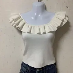 ROJITA オフショル フリルニット トップス (F) ロジータのサムネイル