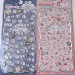 ジュエルプチドロップ シマエナガ 大福 シール 2枚セット カミオジャパン