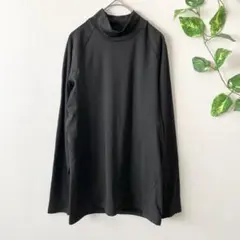 裏起毛 ハイネック インナー ブラック 防寒 ストレッチ スポーツ M メンズ