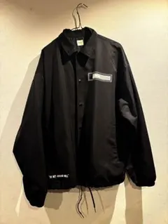 WEGO BROWNY バックプリント SpaceBIGコーチジャケット 黒のサムネイル
