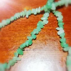 《少し大きめ》グリーンアベンチュリンのさざれ(穴有り)、一連☆オルゴナイト作りに