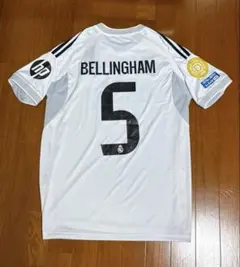 Real Madrid Bellingham 5 ユニフォーム　正規品のサムネイル