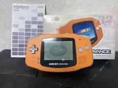 ら*ん様 ジャンク品 ニンテンドー ゲームボーイ アドバンス オレンジ 本体 箱