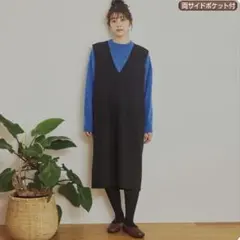 しまむら　SEASON REASON ダークグレー 3L ジャンパースカート