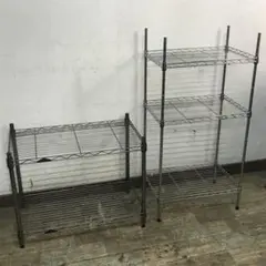 スチールラック メタルラック 2点セット W44.5×D29.5×H90cm