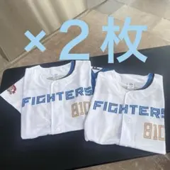 ステッカー付！日本ハムファイターズ シャウエッセン ユニフォーム 2枚セットのサムネイル