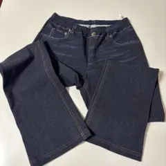 ヒロココシノダークブルーウエストゴムナイロンデニム