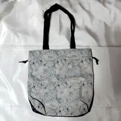 ミナペルホネン smile flower 巾着トートバッグ ハンドメイドのサムネイル