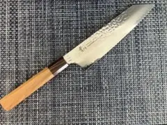 新品 堺孝行 33層槌目ダマスカス 和剣型牛刀 190mm 日本製 高級包丁のサムネイル