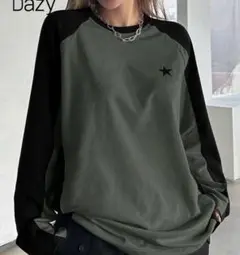 Dazy カラーブロック 半袖Tシャツ