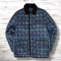 美品 ポロラルフローレン キルティング 刺繍ロゴ チェック キッズM 1801
