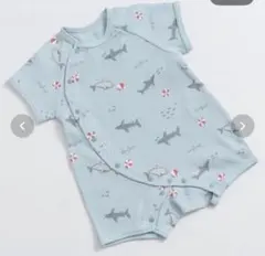 半袖ロンパース サメ柄